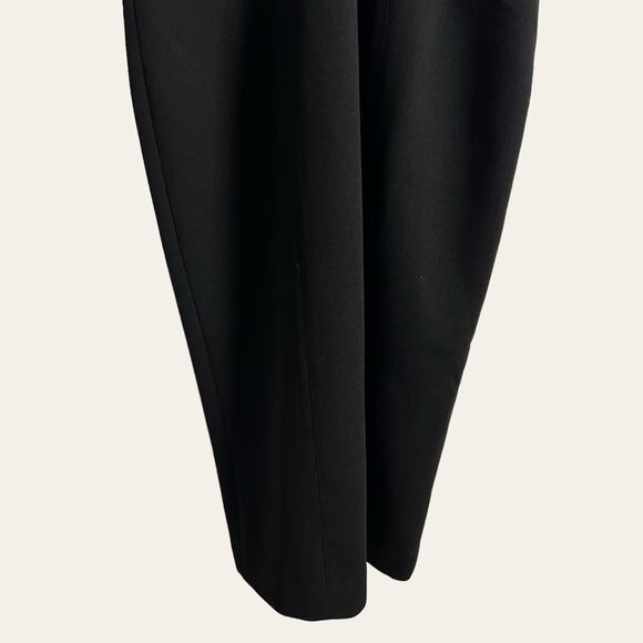 Misha Benecia Black Strappy Back Midi Cocktail Dress Size 10 - Picture 8 of 16